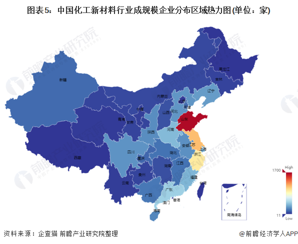 2021年中国化：星空体育平台官网：工新材料市场竞争格局及：星空体育官网：发展趋势分析 未来发展区域化趋势仍将持续(图5)